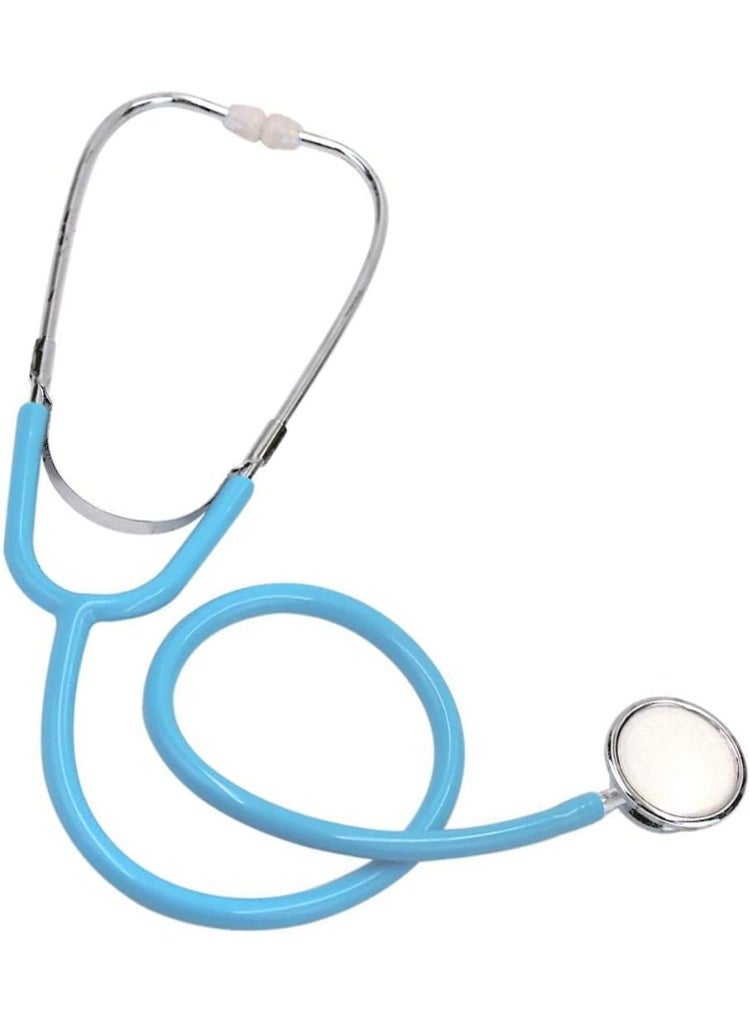 مخطوطات سماعة طبية حقيقية تعمل برأسين للأطفال، لعبة تقمص أدوار لسماع نبضات القلب، لون أزرق وأسود. - Image 2